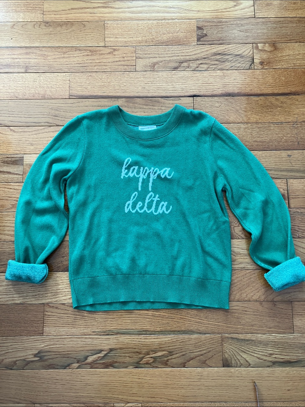 NWT Town Pride - Kappa Delta KD Kelly Green Crewneck Sweater - Medium